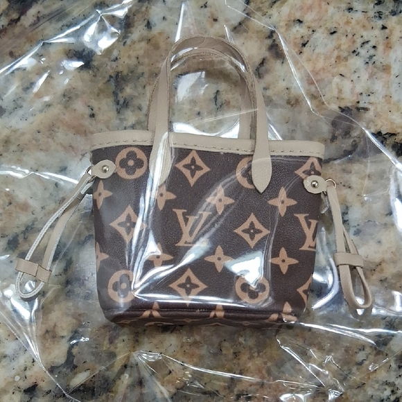 Labubu Louis Vuitton Brown and Tan Monogram Tote - Picture 1 of 4